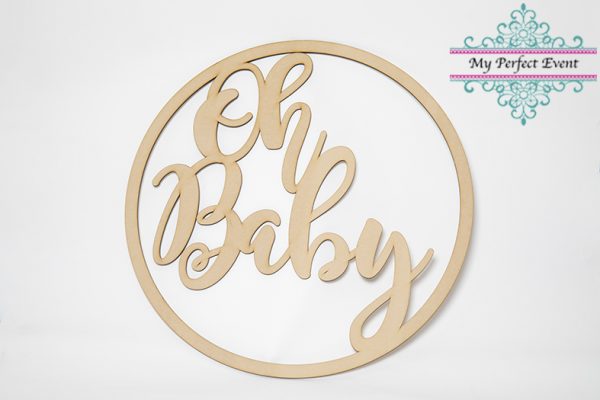 Oh Baby Sign Baby Shower party hire Ballarat